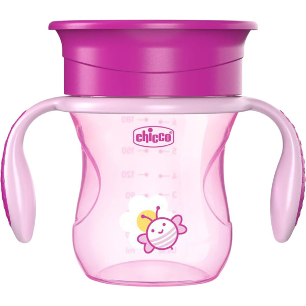 Фото - Чашка-непроливайка дитяча Chicco Perfect Cup 200 мл від 12 м (06951.10)