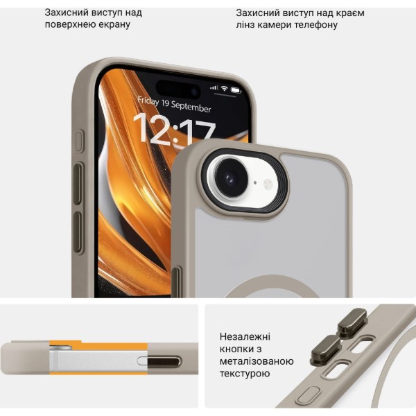 Фото - Чехол для смартфона Armorstand Uniq MagSafe for Apple iPhone 17e / 16e Titanium Grey (ARM83872)