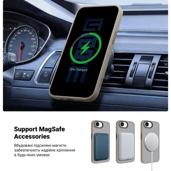 Фото - Чехол для смартфона Armorstand Uniq MagSafe for Apple iPhone 17e / 16e Titanium Grey (ARM83872)