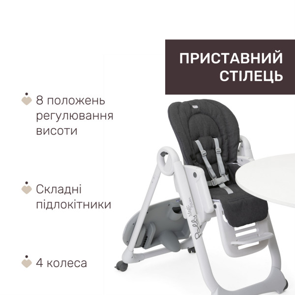 Фото - Стільчик для годування трансформер Chicco Polly Magic RELAX, кол.69 (79502.69)