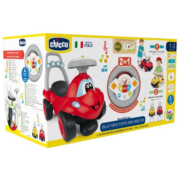 Фото - Толокар Chicco 2 в 1 Билли красный (11211.00)