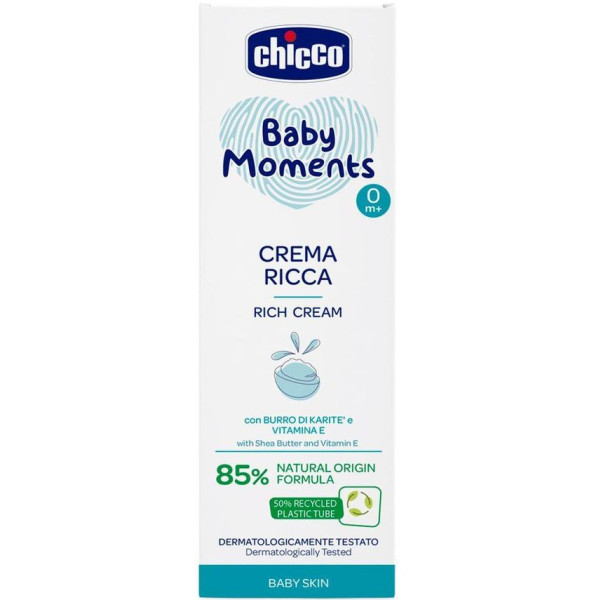 Фото - Крем від негоди дитячий Chicco живильний Baby Moments з маслом ши, 100 мл (10596.00)