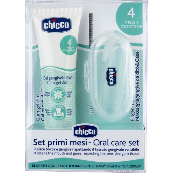 Фото - Гель для десен малыша Chicco 2в1+ зубная щетка-массажер (11262.00)