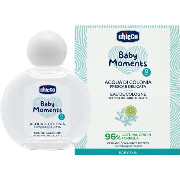 Фото - Набір косметики Chicco Одеколон дитячий освіжаючий Baby Moments 100 мл (10599.00)