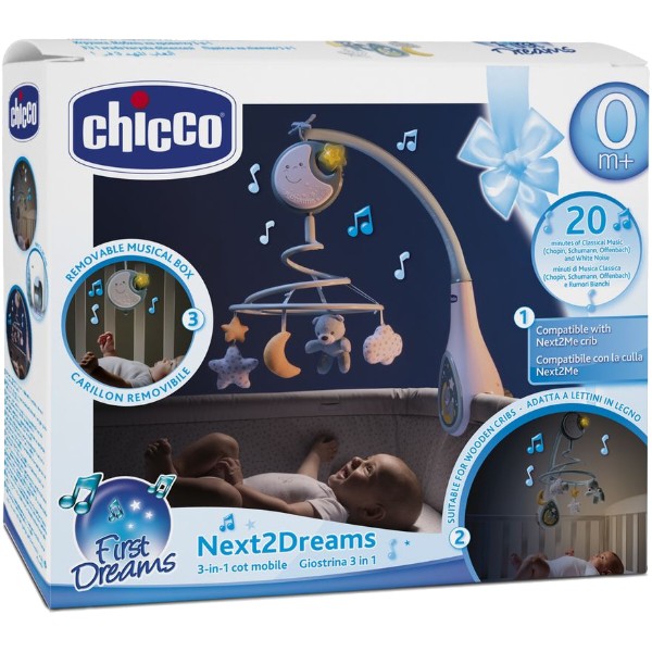 Фото - Мобіль інтерактивний Chicco NEXT2DREAMS блакитний (07627.20)