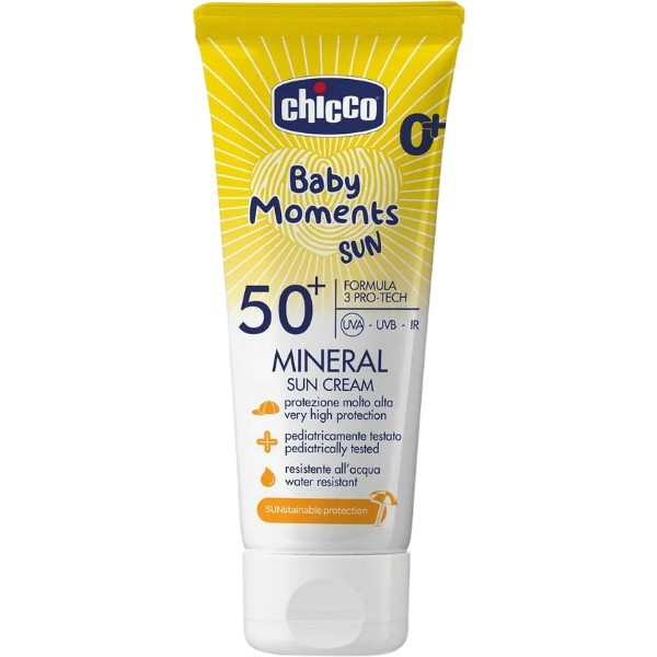 Фото - Крем для захисту від сонця дитячий Chicco 50 SPF 75 мл (11259.00)