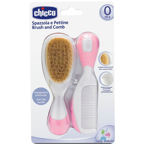 Фото - Набір по догляду за дитячим волоссям Chicco рожевий (06569.10)