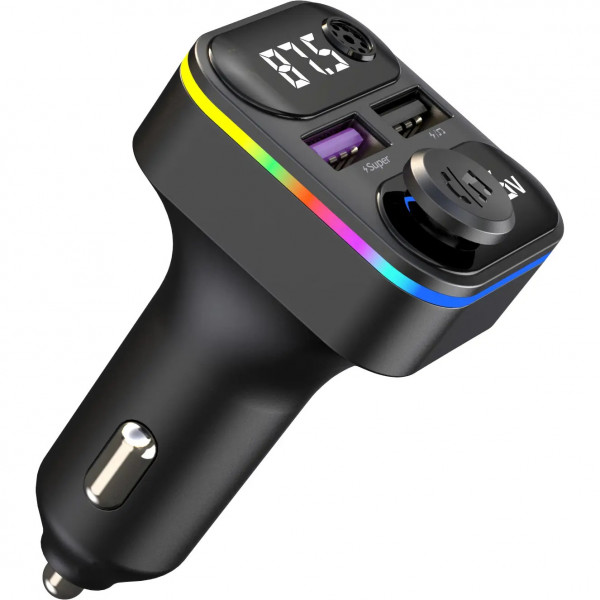 Фото - FM модулятор INSPIRE C37 MP3 2xUSB 12-24V Black (FM-C37)