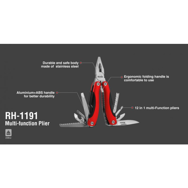 Фото - Плоскогубці Ronix RH-1191