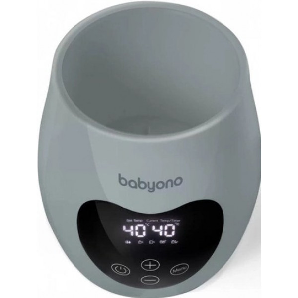 Фото - Подогреватель детских бутылочек стационарный BabyOno NATURAL 2 в1 с дисплеем и функцией стерилизации, серый (968/02)