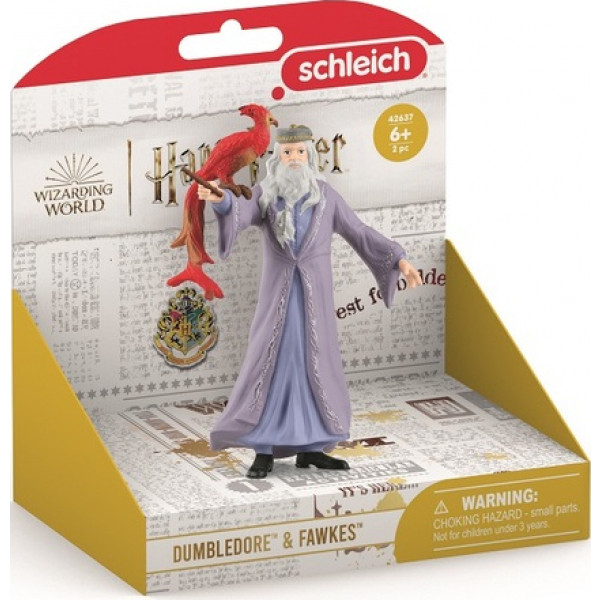 Фото - Колекційні фігурки набір Schleich Дамблдор та фенінкс Фоукс (42637)