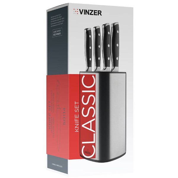 Фото - Набор ножей Vinzer Classic 5 пр. (50114)