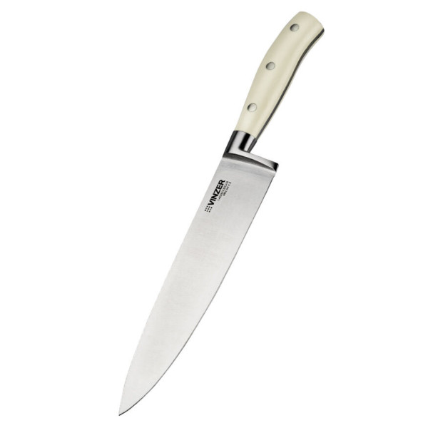 Фото - Ніж кухаря Vinzer Ivory Line 20.3 см (50278)