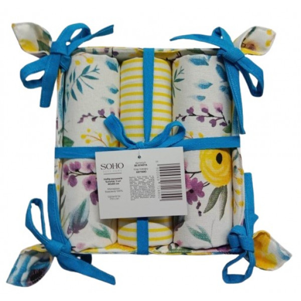 Фото - Набор полотенец SOHO 40х60 см Summer 3 шт. (BS 87407A)