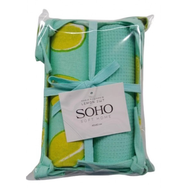 Фото - Набор полотенец SOHO 40х60 см Lemon 2 шт. (BS 88005A)