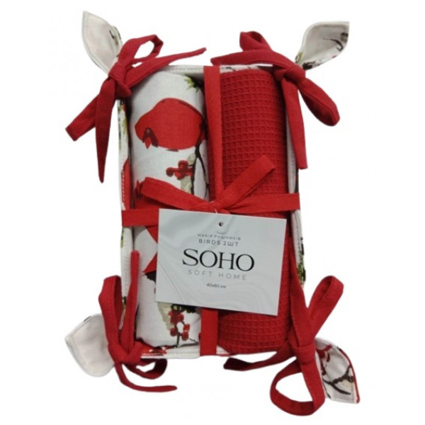 Фото - Набор полотенец SOHO 40х60 см Birds 2 шт. (BS 88005D)