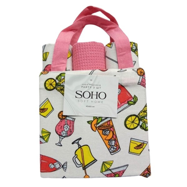 Фото - Набор полотенец SOHO 40х60 см Party 3 шт. (BS 88003C)