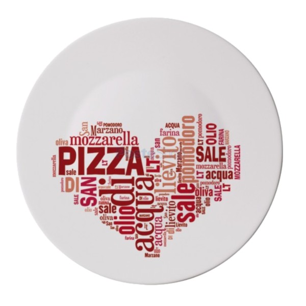 Фото - Блюдо Bormioli Rocco I LOVE PIZZ RED RONDA 33 см (419320F77321753)