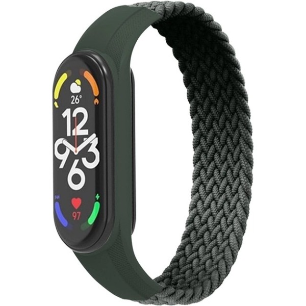 Фото - Ремешок для фитнес-браслета Armorstandart Braided Solo Loop for Xiaomi Mi Band 7/6/5/4 Khaki size M (ARM58766)