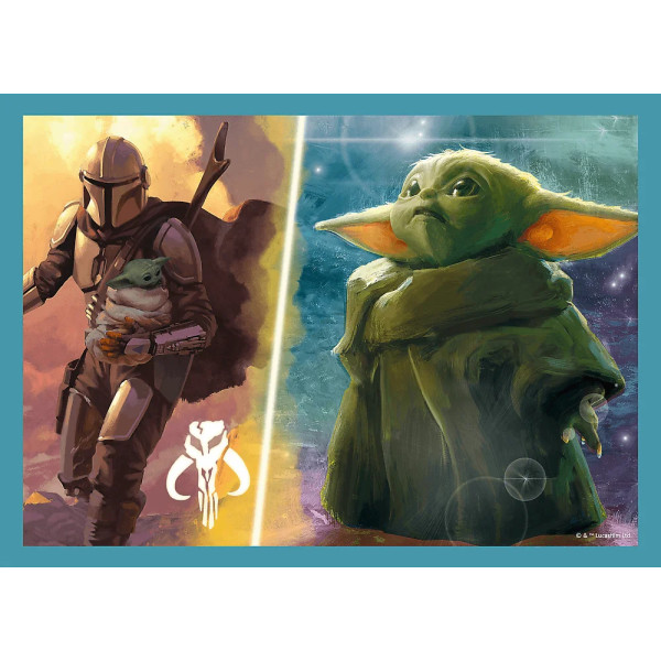 Фото - Пазли (3-4 роки) Trefl 4в1 Star Wars Мандалорець (5900511343977)