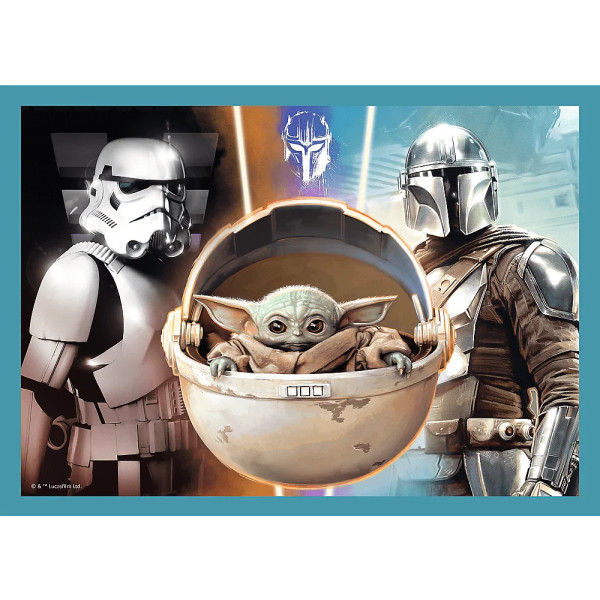 Фото - Пазли (3-4 роки) Trefl 4в1 Star Wars Мандалорець (5900511343977)