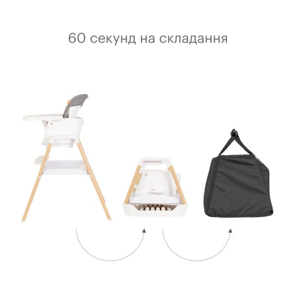 Фото - Стільчик для годування трансформер Tutti Bambini Nova (611010/3511)
