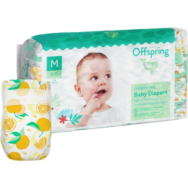 Фото - Одноразовые подгузники Offspring размер M 6-10 кг 42 шт. Апельсин (DP-OI-FAT-M42P-TGYORN) Фото - Одноразовые подгузники Offspring размер M 6-10 кг 42 шт. Апельсин (DP-OI-FAT-M42P-TGYORN)