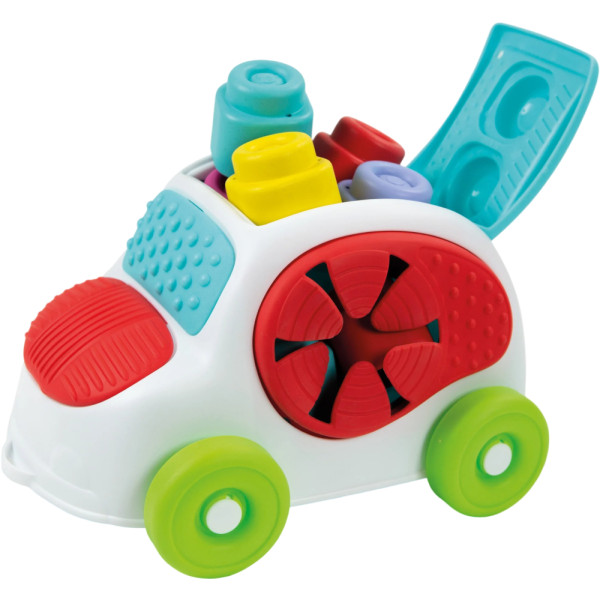Фото - Сортер Clementoni з конструктором Clementoni Sensory Car серія Soft Clemmy 8 деталей (17315)