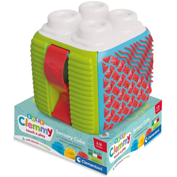 Фото - Ігровий набір для малюка Clementoni Sensory Cube серія Soft Clemmy (17902)