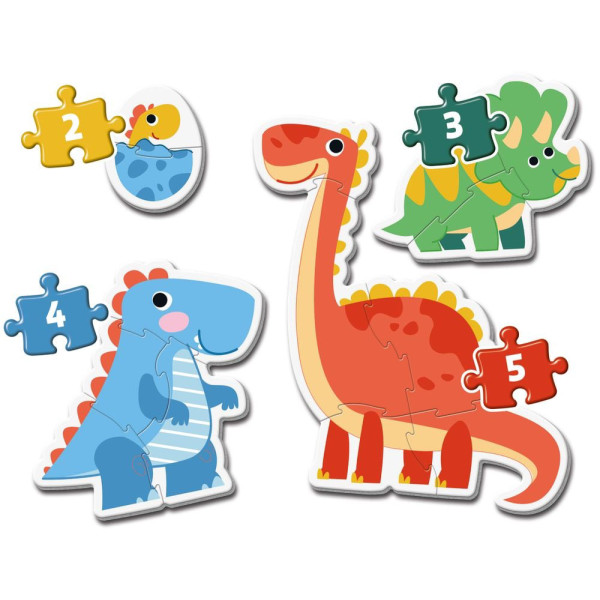 Фото - Пазли (до 2 років) Clementoni Dinosaurs серія My First Puzzles (20834)