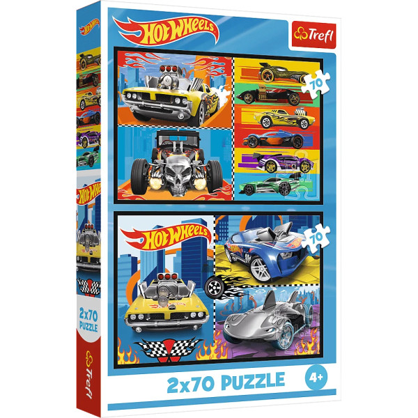 Фото - Пазлы (3-4 года) Trefl 2x70 Hot Wheels Игрушечные машинки (44424) Фото - Пазлы (3-4 года) Trefl 2x70 Hot Wheels Игрушечные машинки (44424)