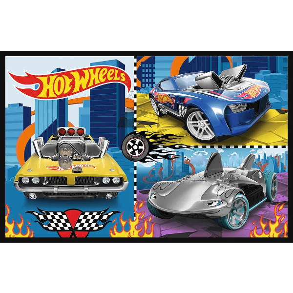 Фото - Пазлы (3-4 года) Trefl 2x70 Hot Wheels Игрушечные машинки (44424)