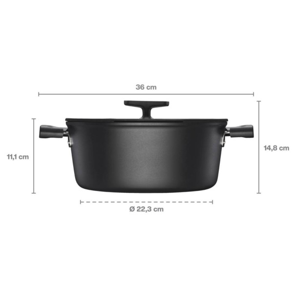 Фото - Каструля Fiskars Hard Face 5 л (1075527)
