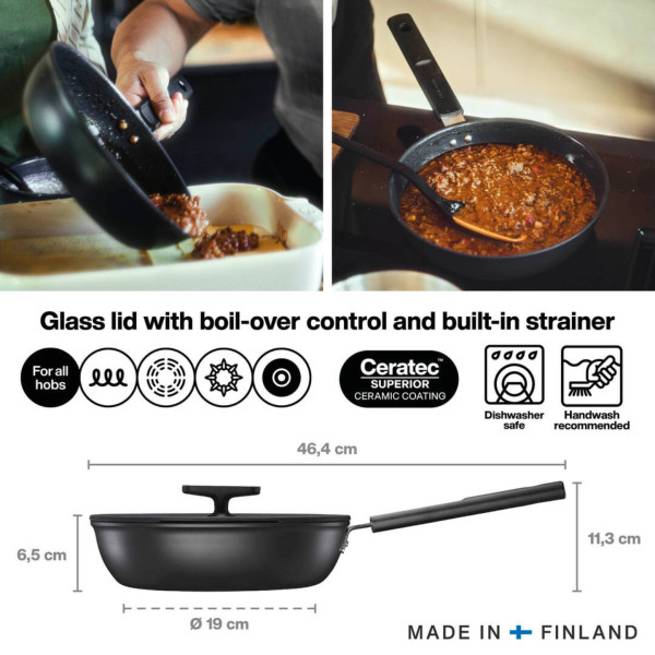 Фото - Сотейник Fiskars Hard Face 24 см (1075528)