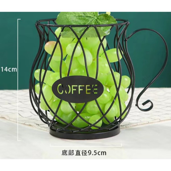 Фото - Емкость для фруктов Viva LACY MUG BLACK 18x14x9.5 см (B090060)
