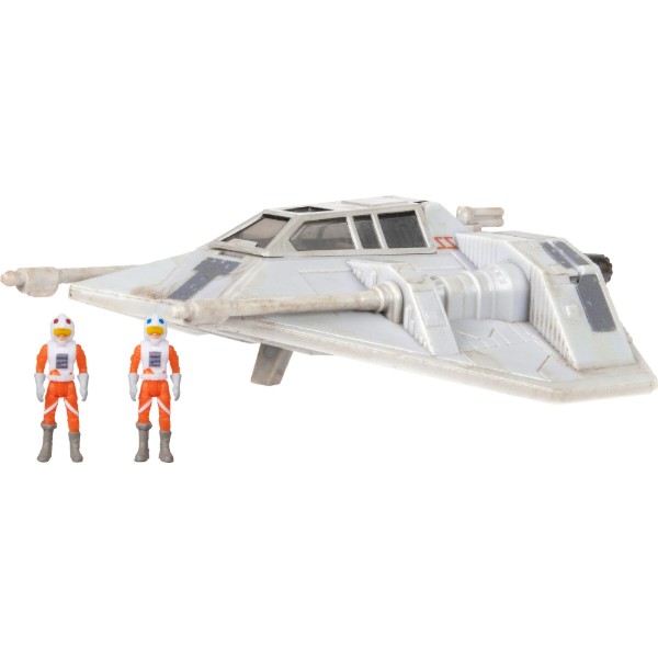 Фото - Колекційна фігурка STAR WARS Medium Vehicle Транспорт та фігурка Snowspeeder (Luke Skywalker) 12.5 см (SWJ0023)