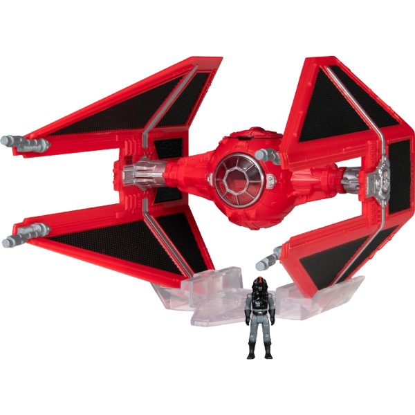 Фото - Колекційна фігурка STAR WARS Small Vehicle Транспорт та фігурка Royal Guard TIE Interceptor (Rare) 7.5 см (SWJ0082)