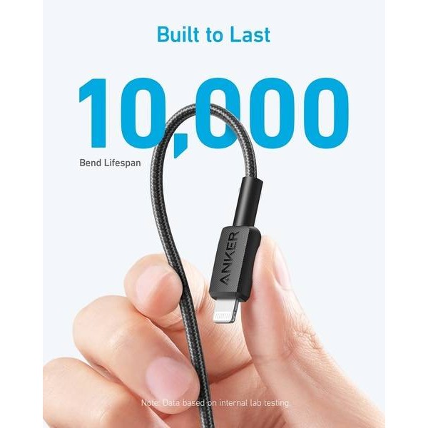 Фото - Кабель Anker 322 USB-C to Lightning - 1.8m Nylon (A81B6G11)