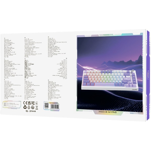 Фото - Клавиатура беспроводная игровая Proove Gaming Coupe (Ukraine Layout) White (WKCP00022402)