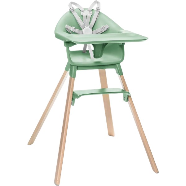 Фото - Стільчик для годування класичний Stokke Clikk Clover Green (552002)