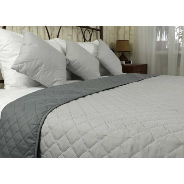 Фото - Подушка декоративна Руно 40х40 (311.52_сірий ромб)