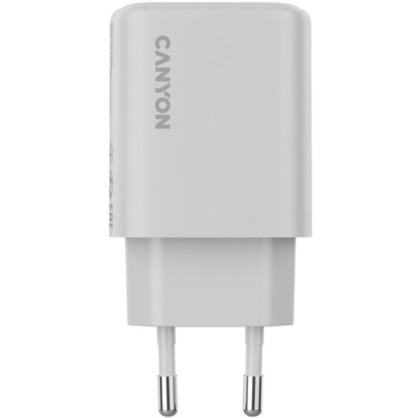 Фото - Сетевое зарядное устройство Canyon OnCharge 200 20W 1xPD 1xQC EU White (CNE-CHA200-21)