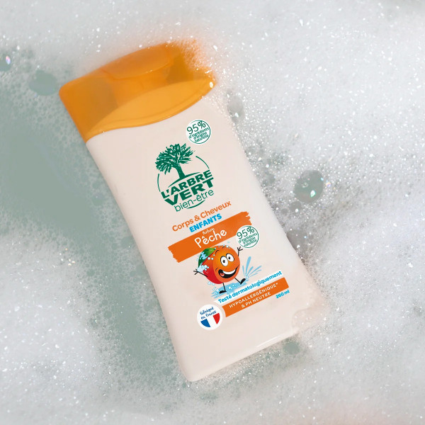 Фото - Гель для душа дитячий L'Arbre Vert Персик 260 мл (3450601100437)