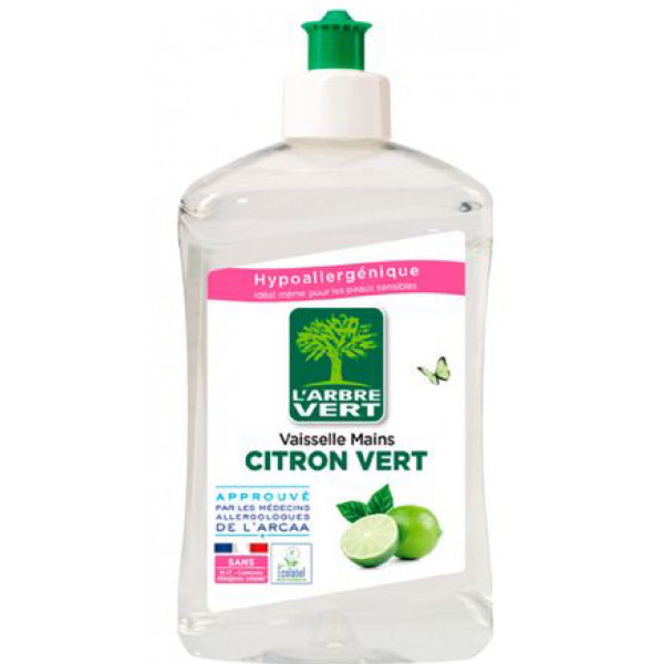 Фото - Засіб для ручного миття посуду L'Arbre Vert Лайм 500 мл (3450601047077)