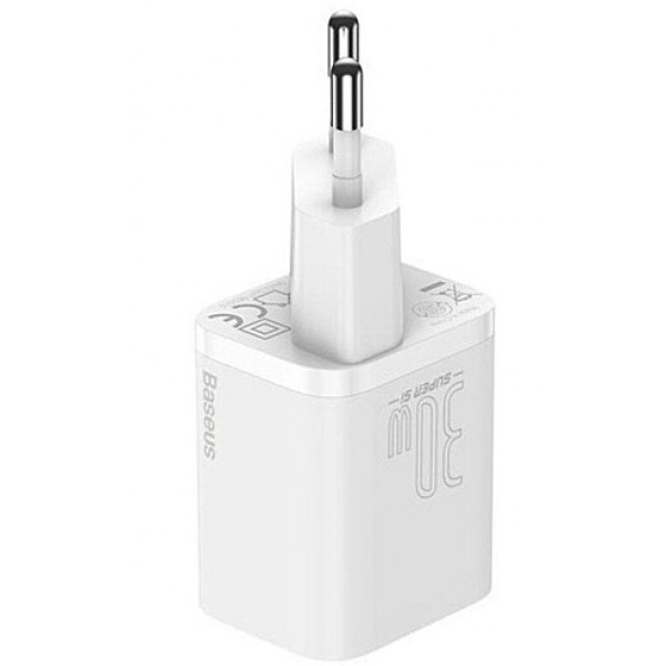Фото - Мережевий зарядний пристрій Baseus Super Silicone PD 30W 1 Type-C EU (CCSUP-J02)