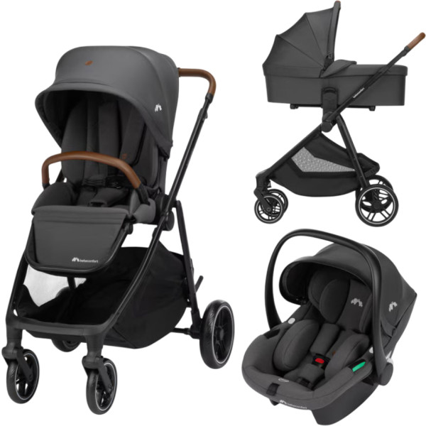 Фото - Коляска універсальна 3 в 1 Bebe Confort LUVIA TRIO Mineral Graphite
