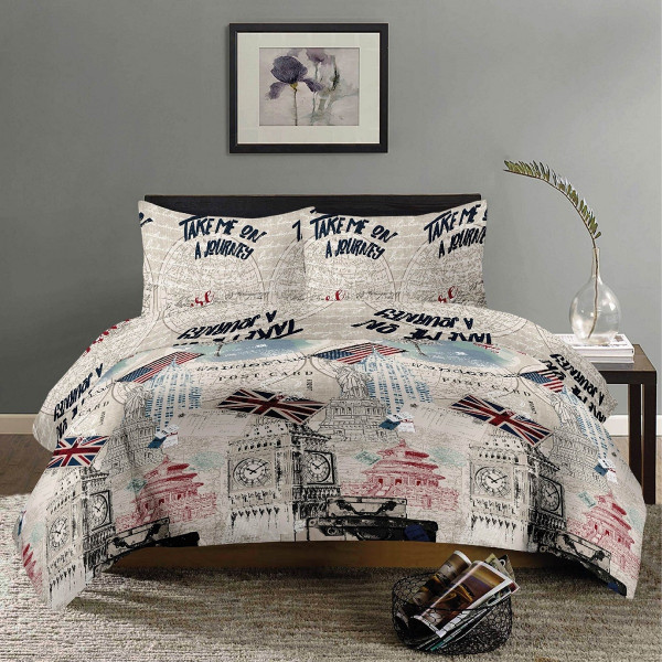 Фото - Комплект постільної білизни Zastelli 40-1163 бязь Gold 145х210 Бежевий (17734)