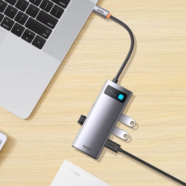 Фото - Хаб USB Baseus 4in1 Type-C/USB3.0х4 Grey (WKWG070013)