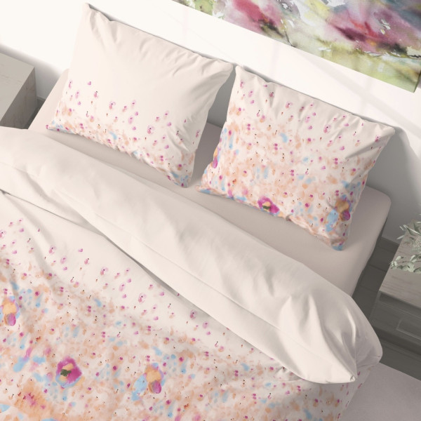 Фото - Комплект постельного белья DAISY микрофибра Pink Flower 145х215, 1 нав. (4820288222231)
