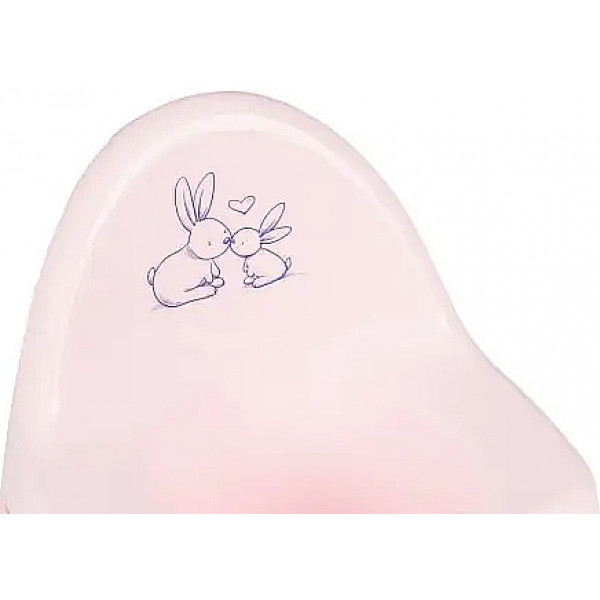 Фото - Горщик дитячий Tega Baby ЕСО Зайчики з музикою Світло-рожевий (PO-059-104)